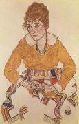 Egon Schiele Portrait of the Artist's Wife (mk12) oil on canvas